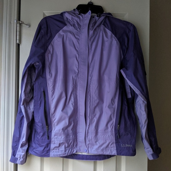 L.L.Bean Purple Light Rain Jacket Size M - Picture 1 of 8